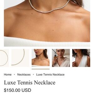 D. Louise Luxe Tennis Necklace